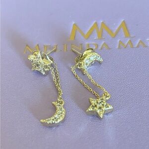 Melinda Maria Gold Celestial Earrings